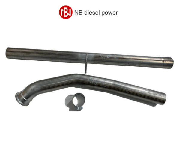nb010 4" 409 SS DPF Delete Kit Exhaust Pipe For 2007.5-2022 Cummins 4 CAT and DPF Delete FLO-835NB DPF Delete Kit Exhaust Pipe NB010