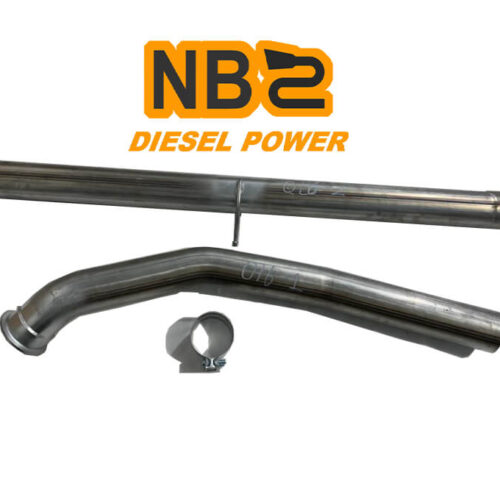 4" 409 SS DPF Delete Kit Exhaust Pipe For 2007.5-2022  Cummins 4 CAT and DPF Delete FLO-835NB DPF Delete Kit Exhaust Pipe NB010