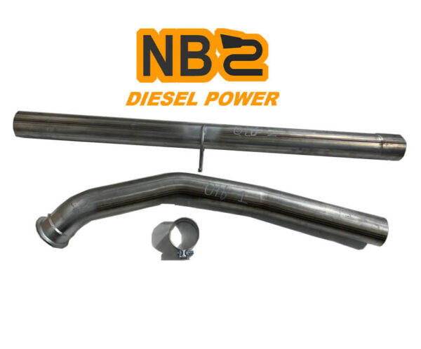 NB10网站 4" 409 SS DPF Delete Kit Exhaust Pipe For 2007.5-2022 Cummins 4 CAT and DPF Delete FLO-835NB DPF Delete Kit Exhaust Pipe NB010